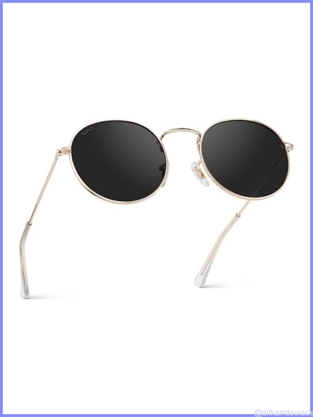 Polarized Round Sunglasses UV400 Full Frame Hiking Driving Beach Eyewear